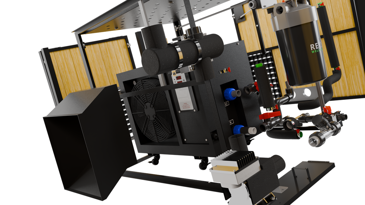 RevX Acrylic X Tub + LUX | Premium Cold Plunge System